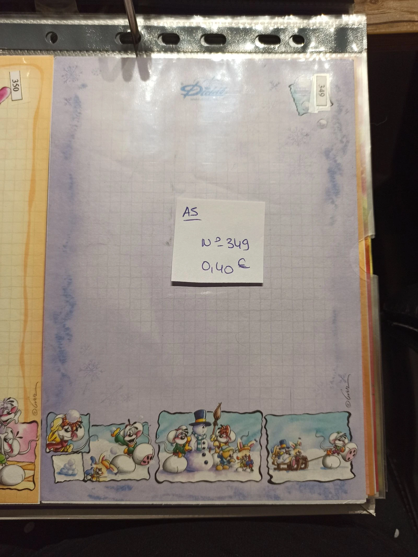 Feuille Diddl A5 351 0,40e